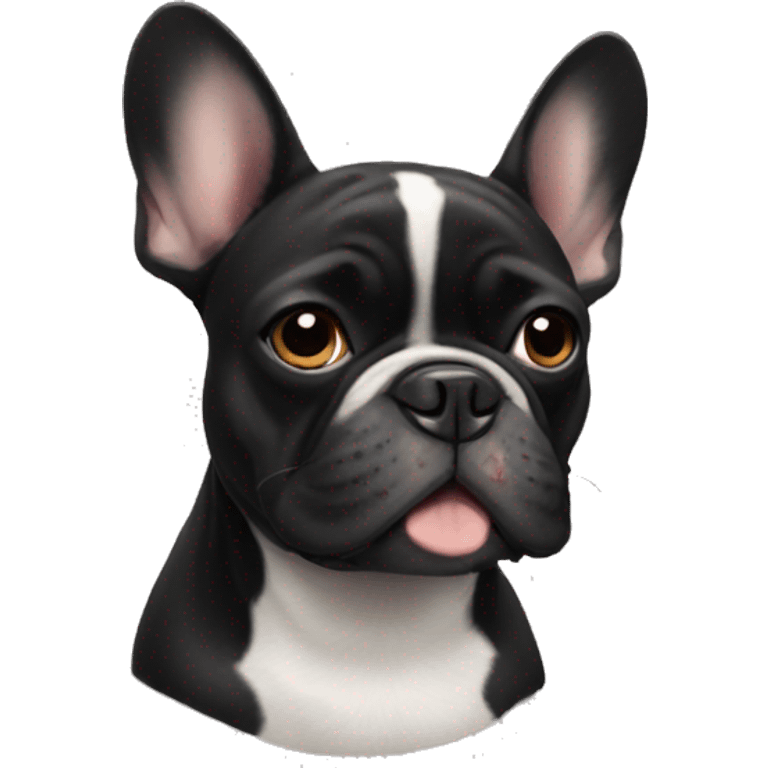 Black French Bulldog  emoji