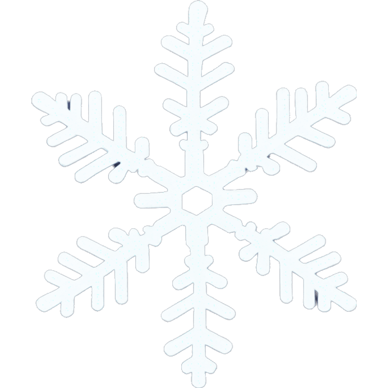 White snowflake emoji