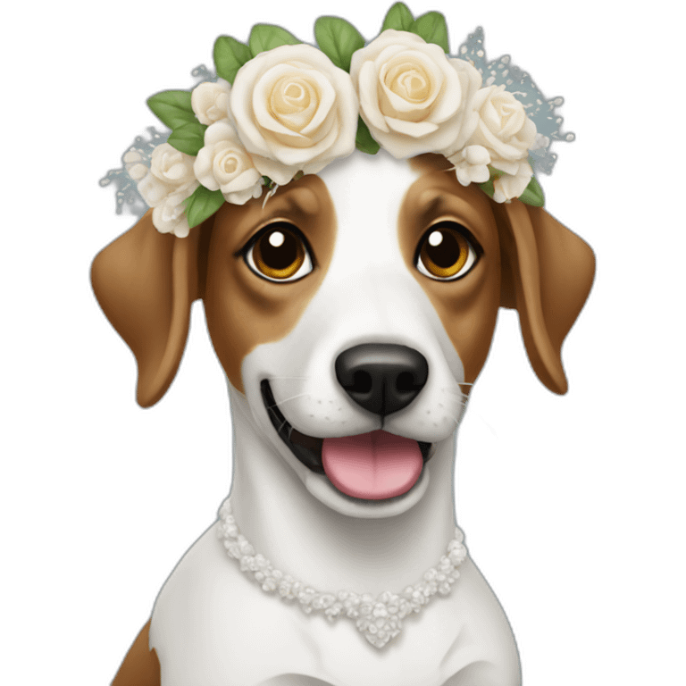 Bride dog emoji