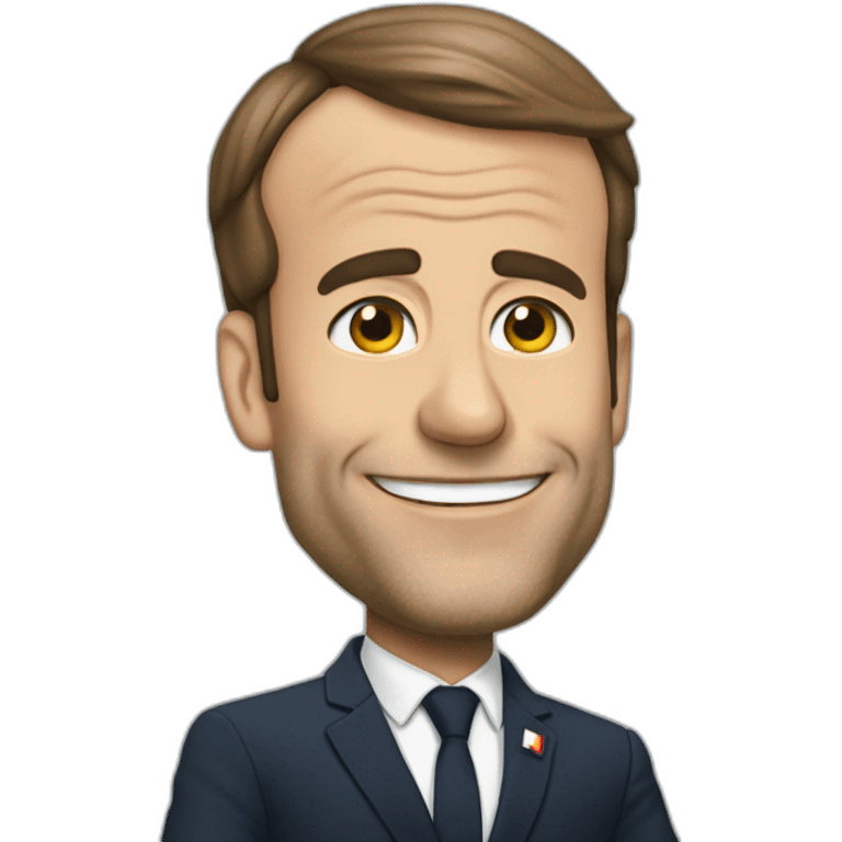 macron qui fait un doigt emoji