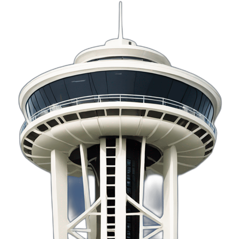 top of space needle building in seattle emoji