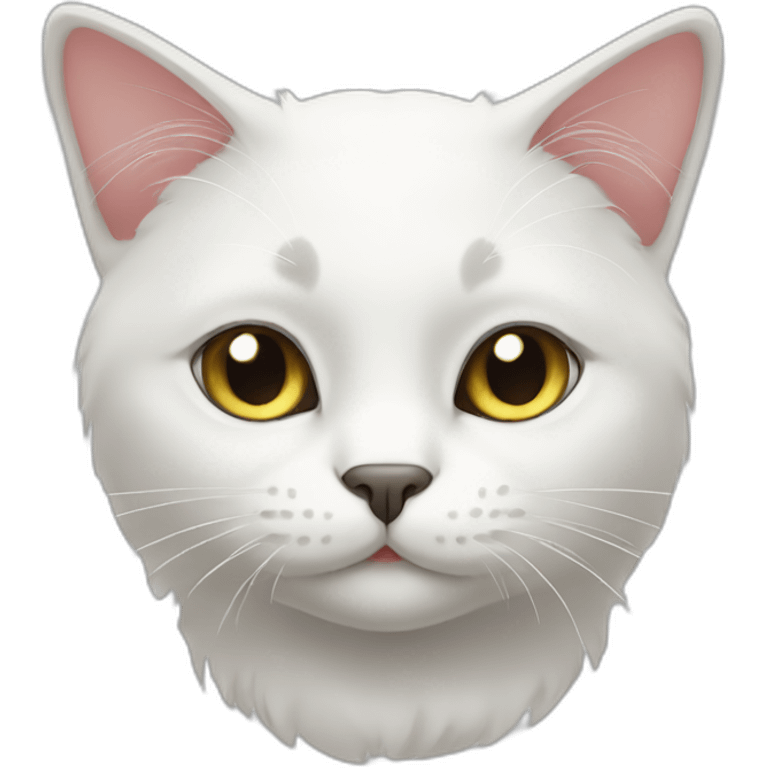 Black-white cat emoji