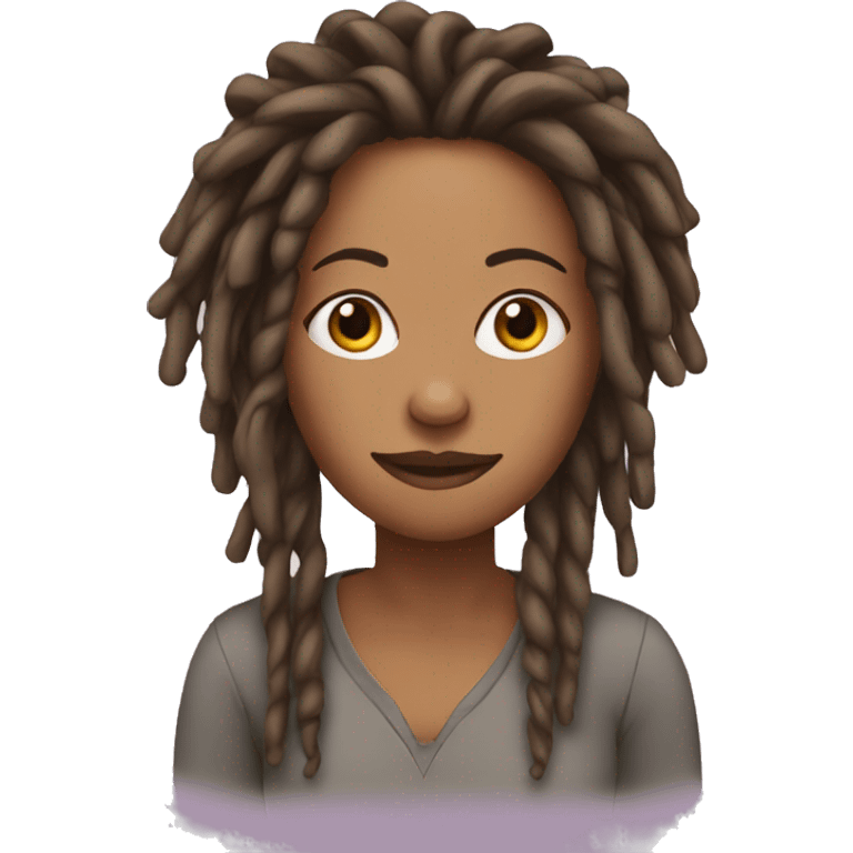 mom with dreads emoji