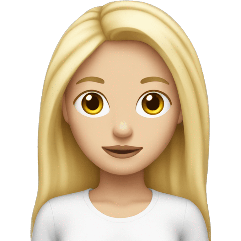 blonde white girl emoji