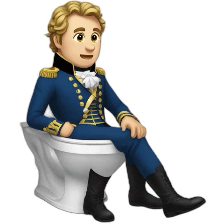 Napoléon in toilet emoji