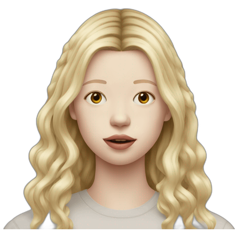 blonde mia goth emoji