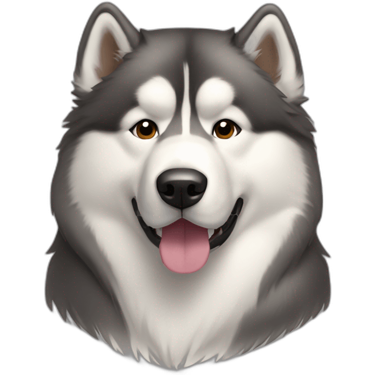 Dog alaskan malamute full-body emoji