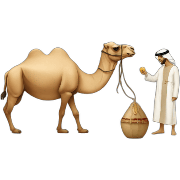 Saudi play with camel emoji