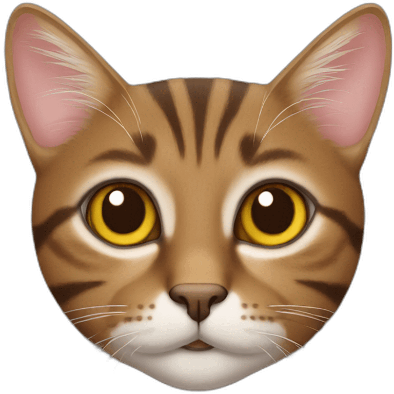 brown tabby cat emoji