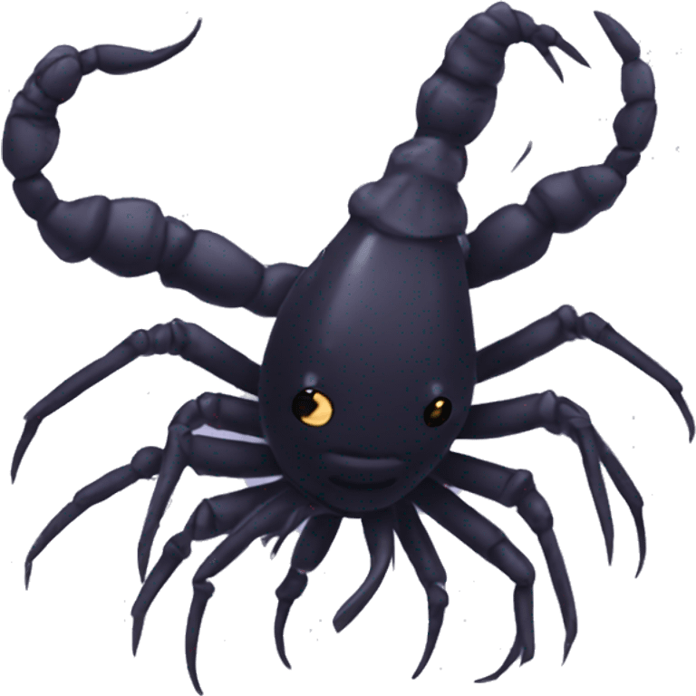 Goth shrimp emoji