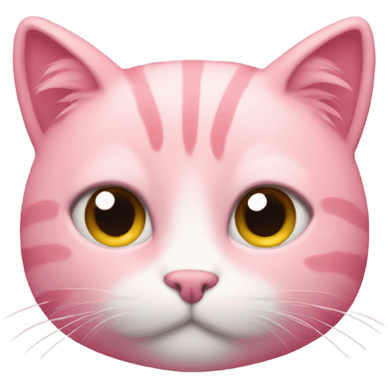 cozy pink cat emoji