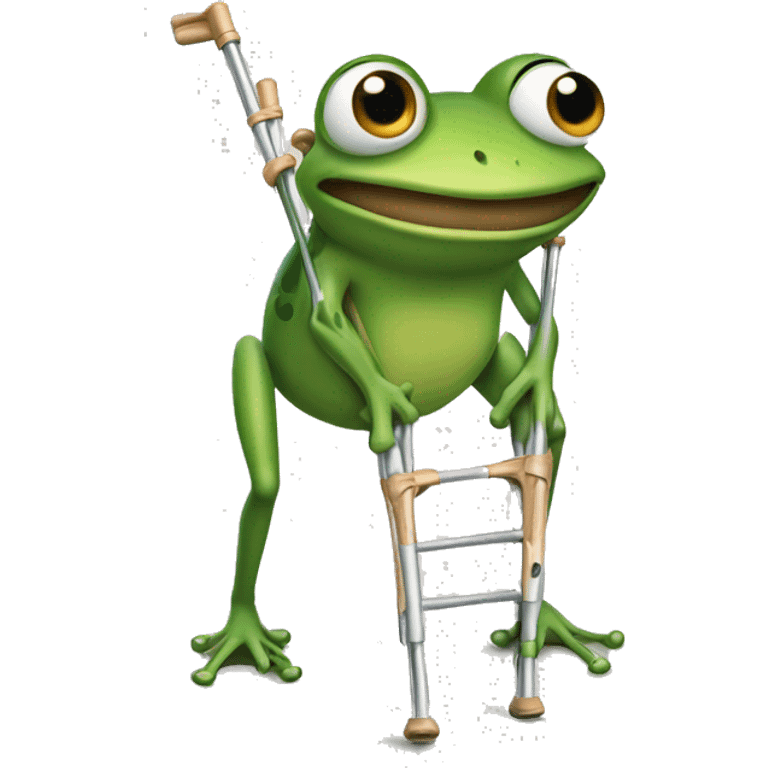 frog on crutches emoji