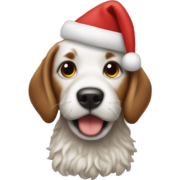 Christmas dog poops emoji