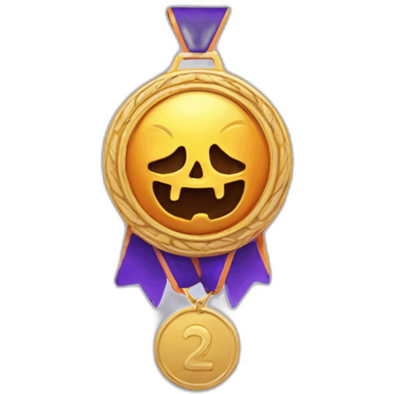 Spooky medal emoji