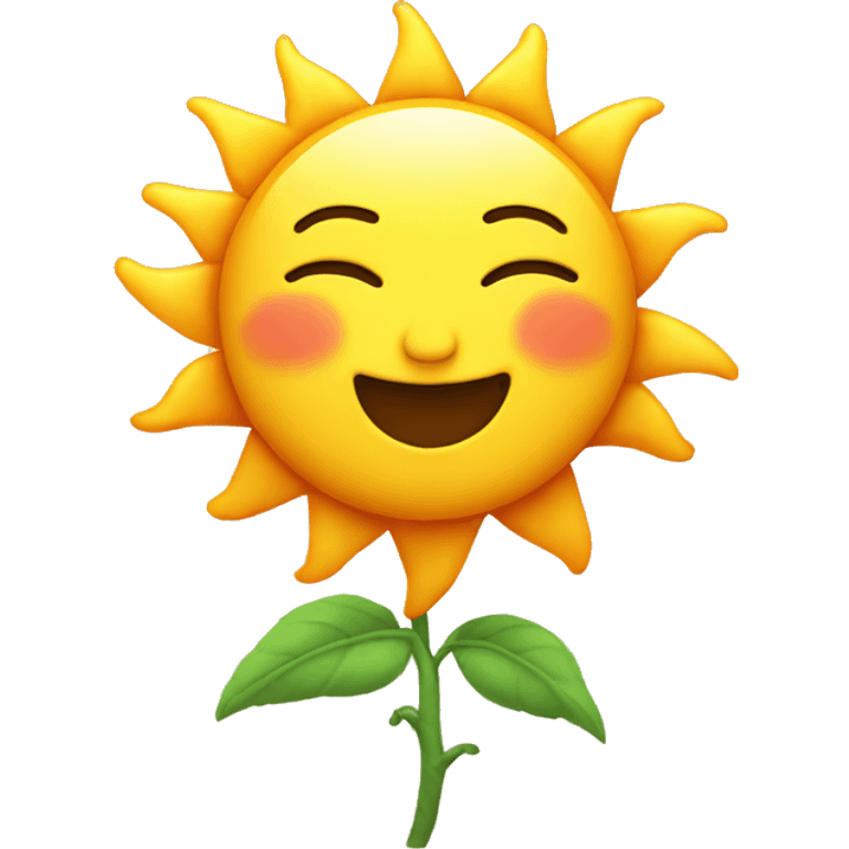 Cute sun emoji