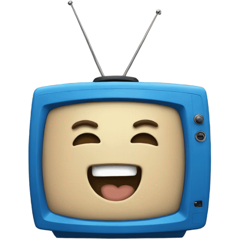 BLUE tv laughing emoji