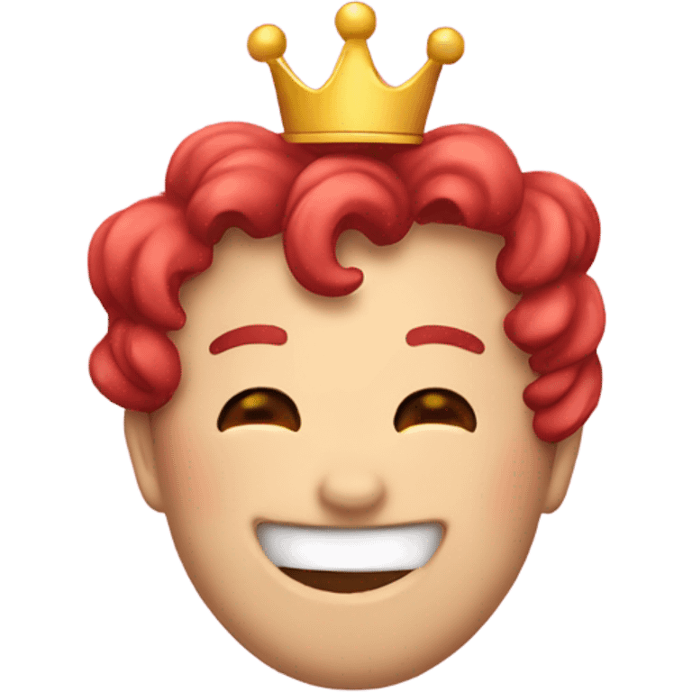 Heart crown smiling blushing emoji emoji