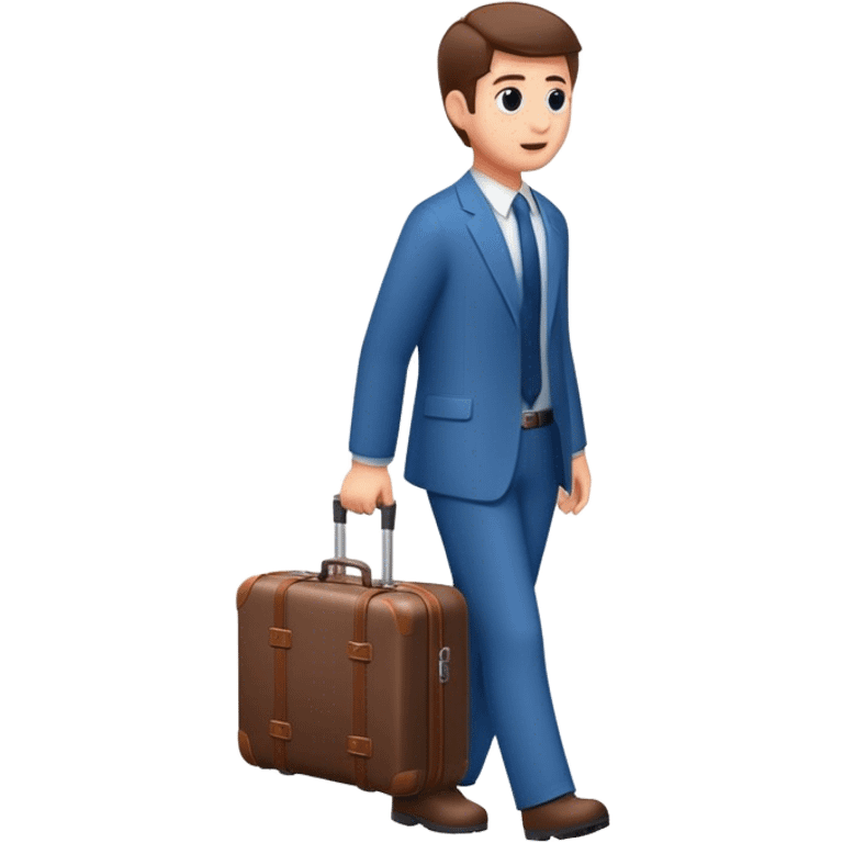 David with suitcase emoji