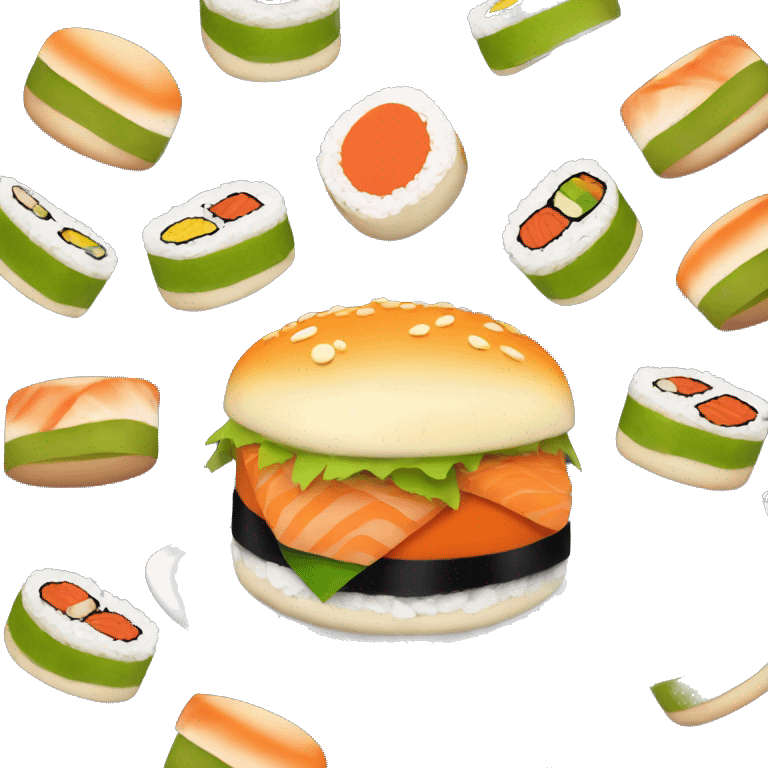 sushi burger emoji