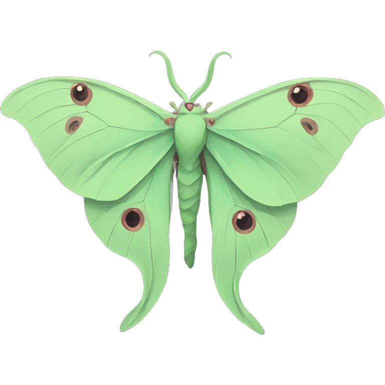 Luna moth wearing chains  emoji