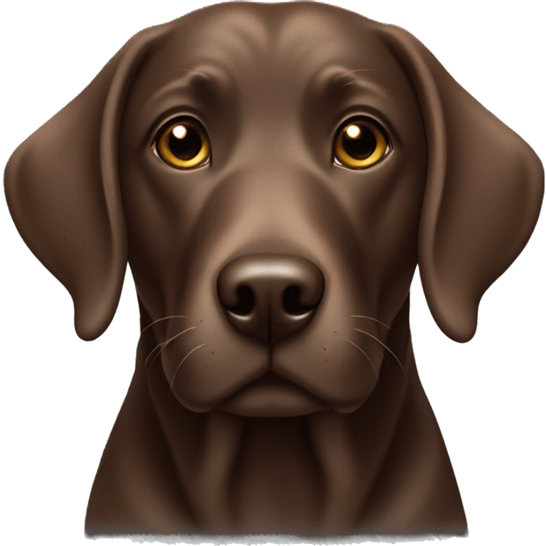 english chocolate labrador  emoji