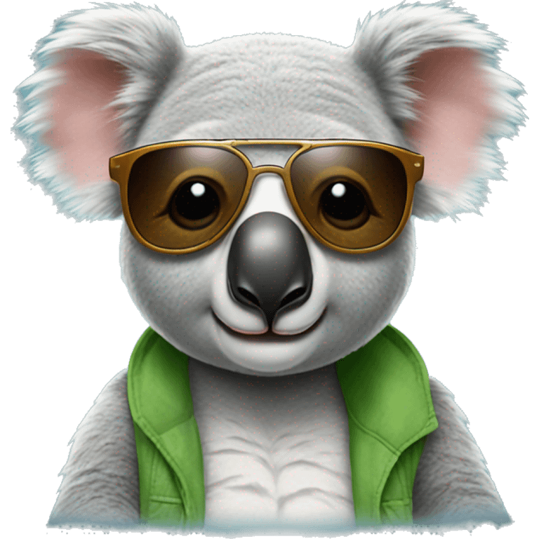 Koala with sunglasses  emoji