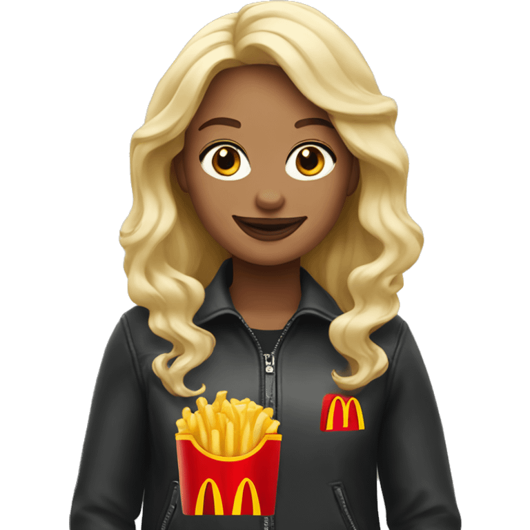 Blonde + Mcdonalds emoji