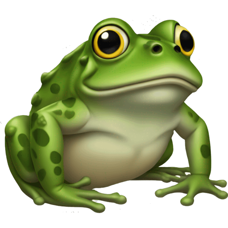 a miliary frog emoji