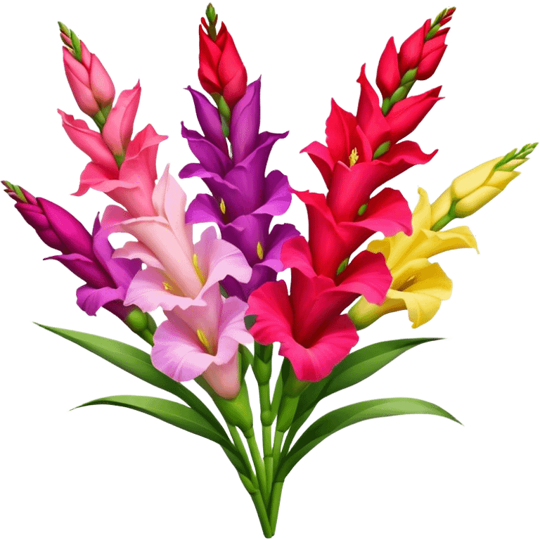 Gladiola bouquets emoji