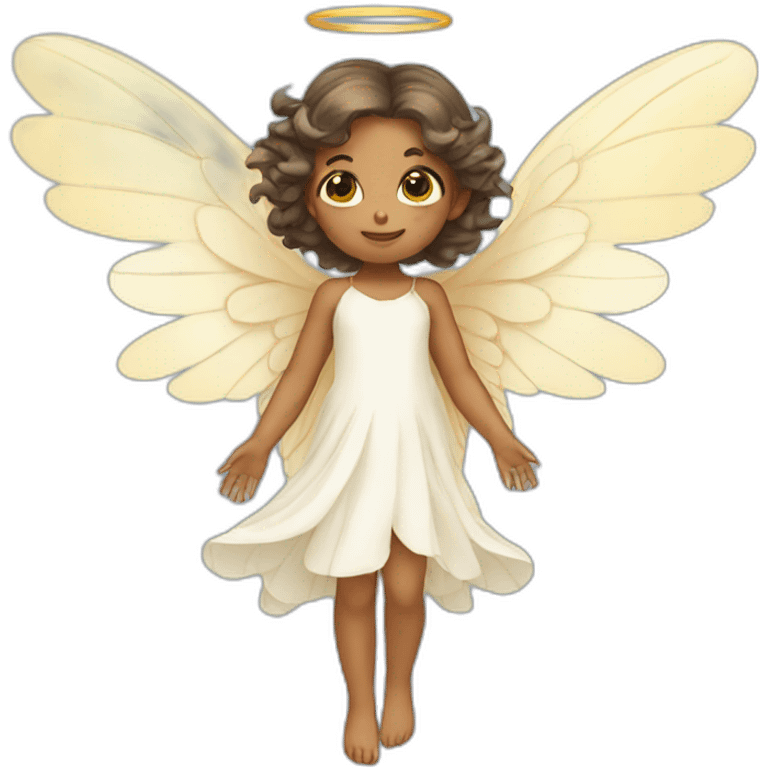 cute Angel fairy with wings emoji