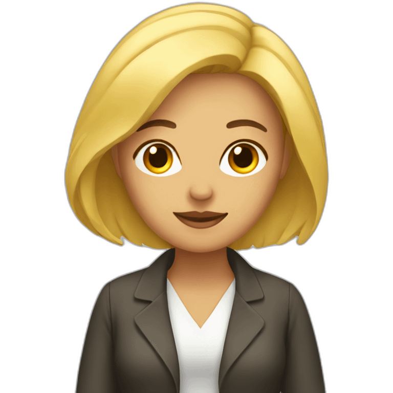 mujer marketing emoji