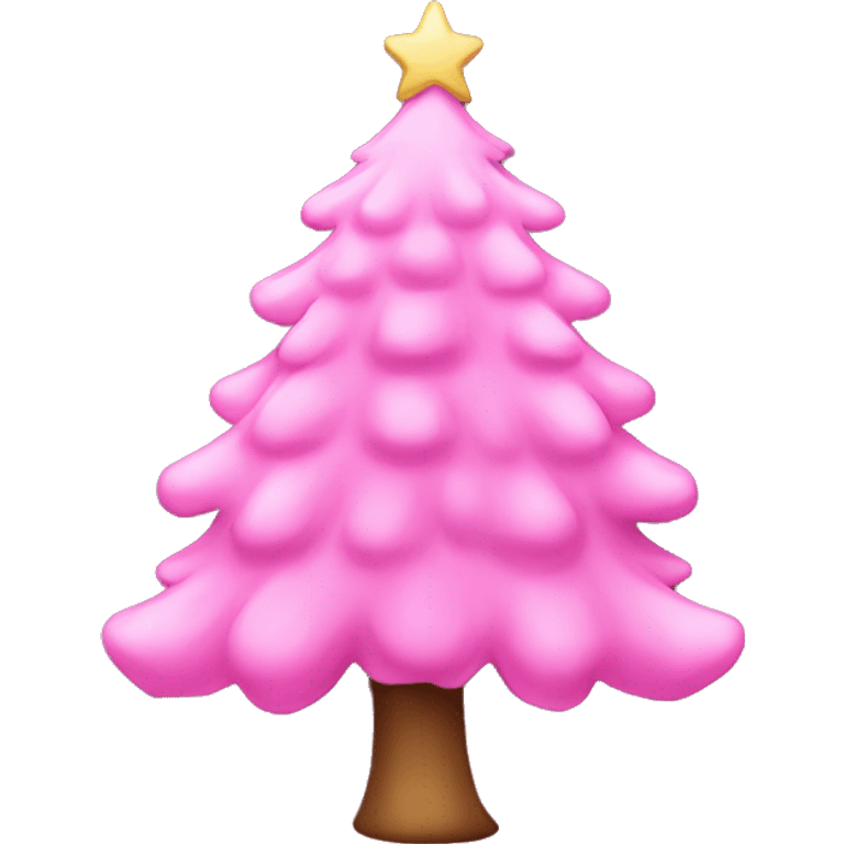 Pink christms tree emoji