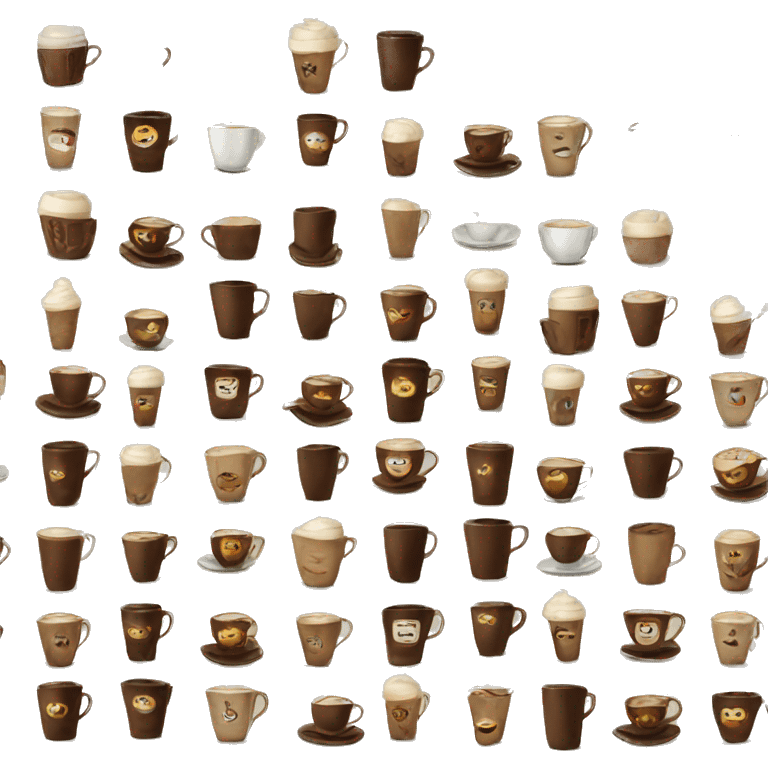 Vintage coffee emoji