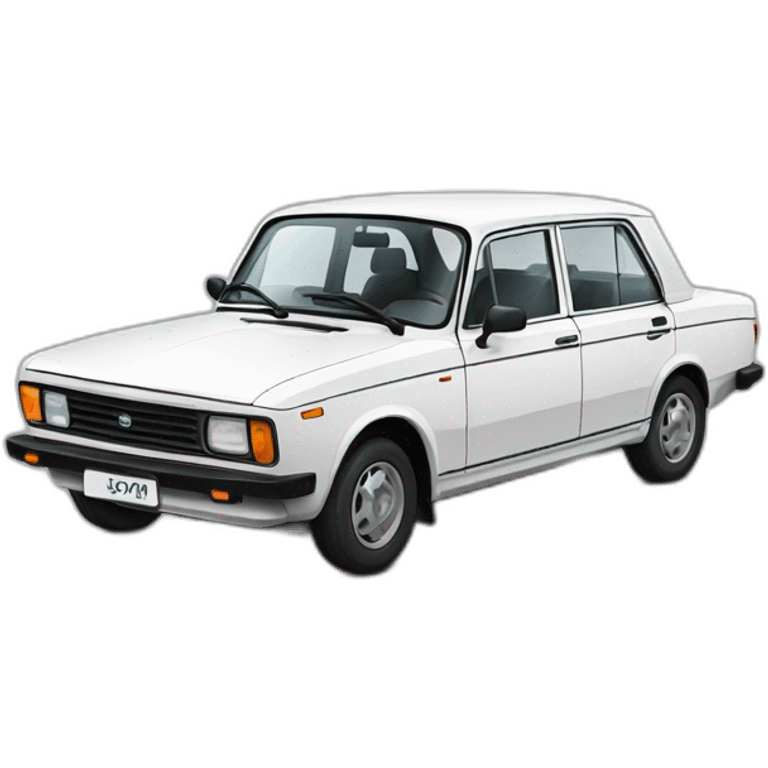 White lada 2106 emoji