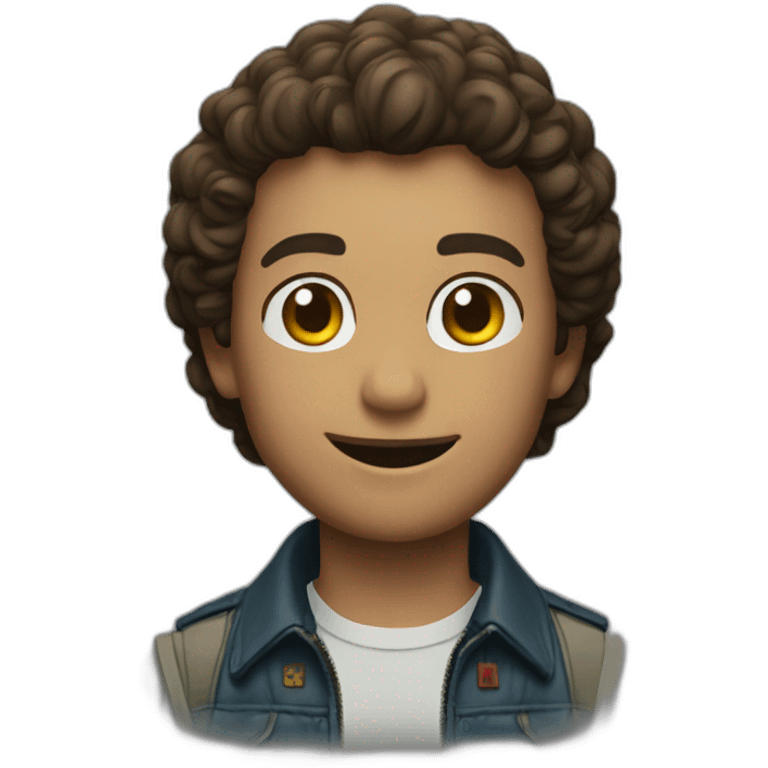 Dustin de StrangerThings qui sourit emoji