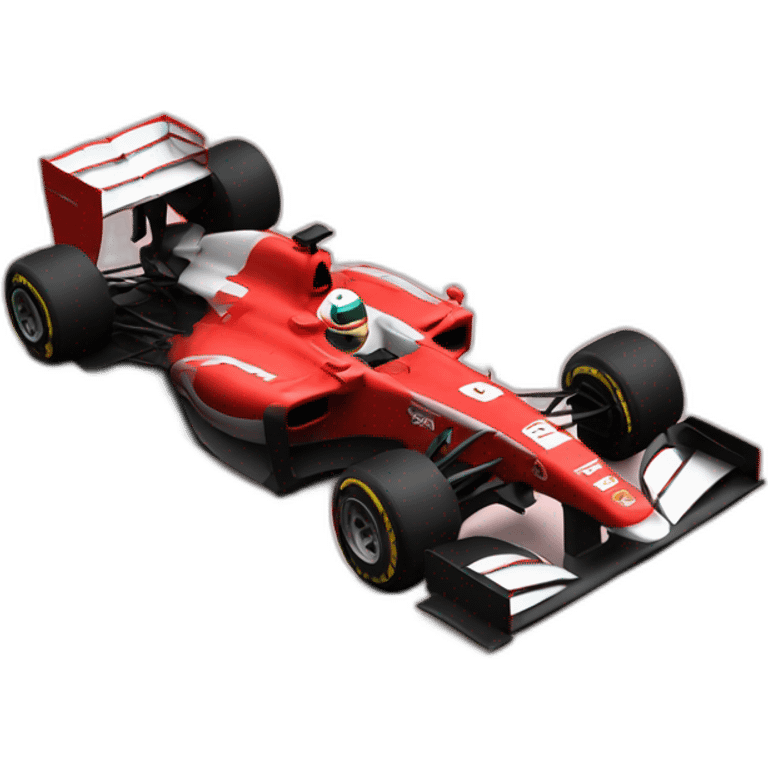 F1 car red emoji