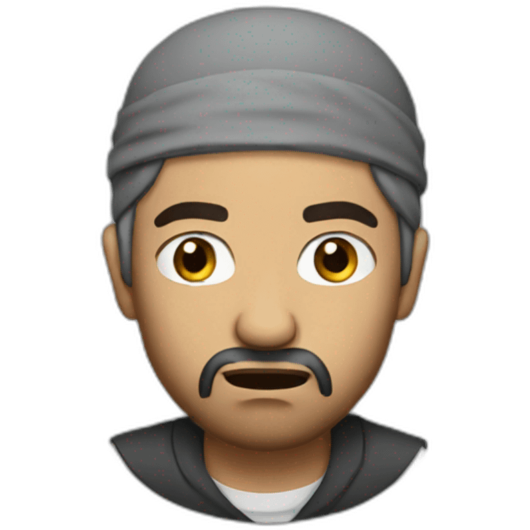 a muslim man feeling angry emoji