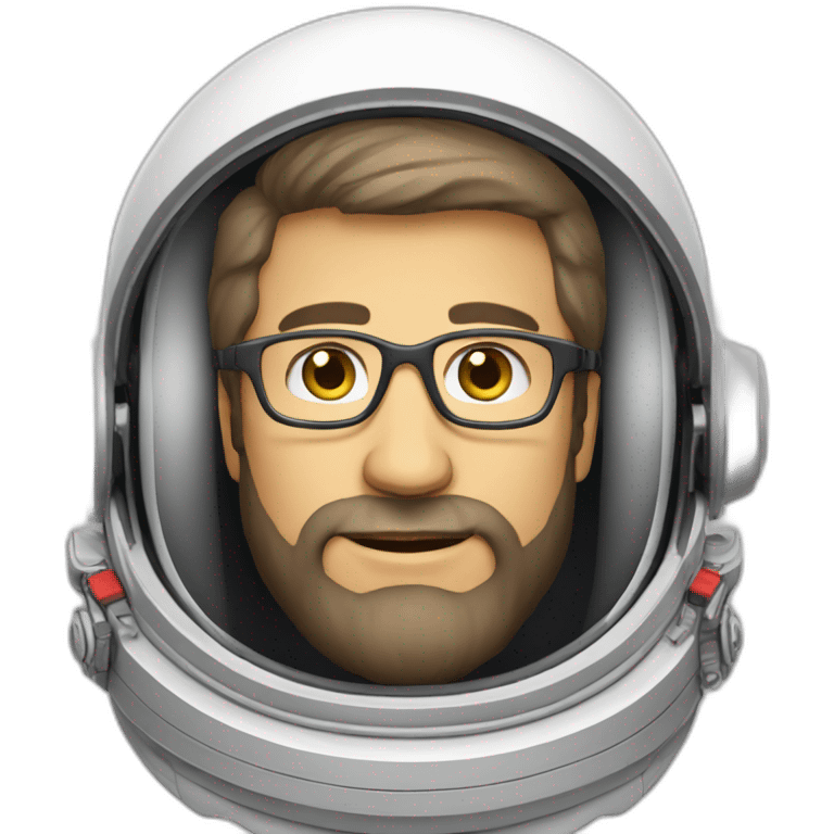 astronaut beard caucasian-man white-glasses emoji