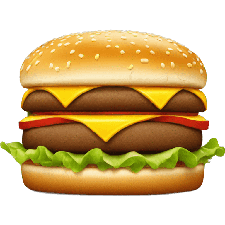 big mac burger from mc donald’s emoji