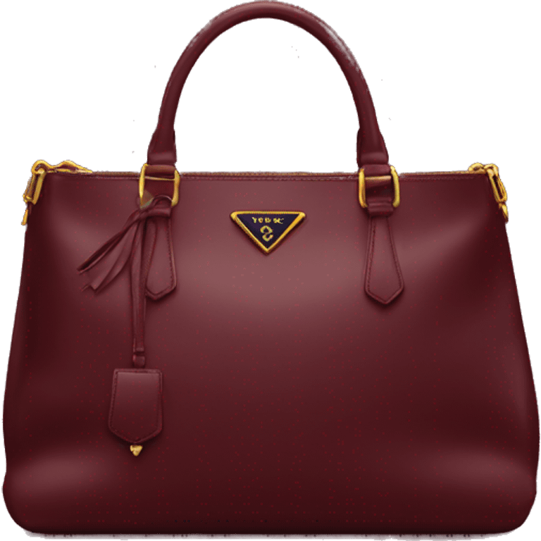 Prada bag Burgundy emoji