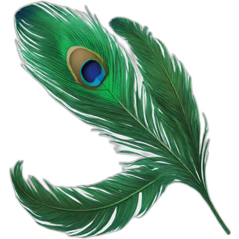 peacock feather emoji