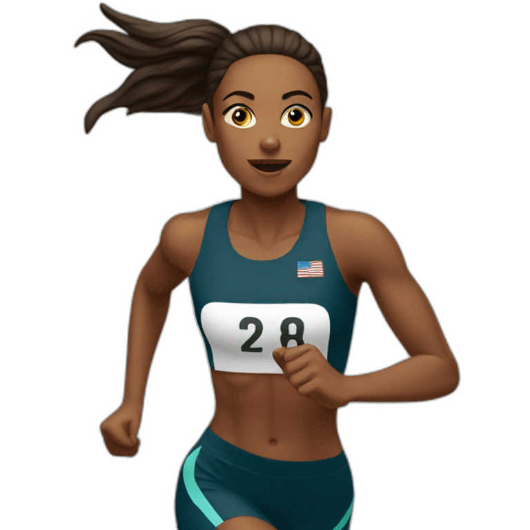 Sportswoman run  emoji