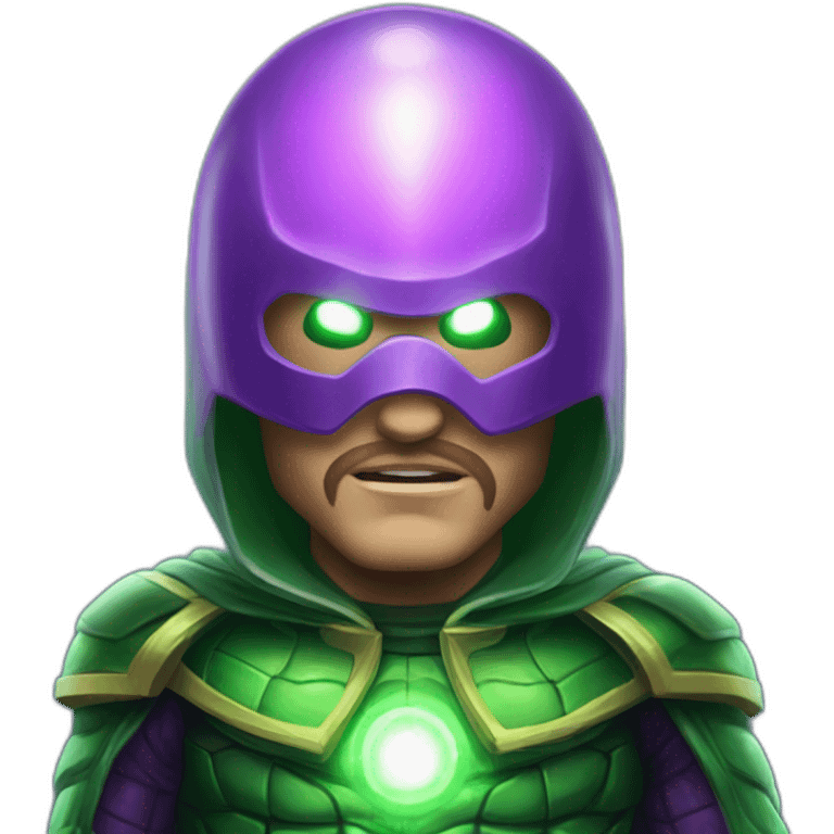 Electric bubble glass mysterio emoji