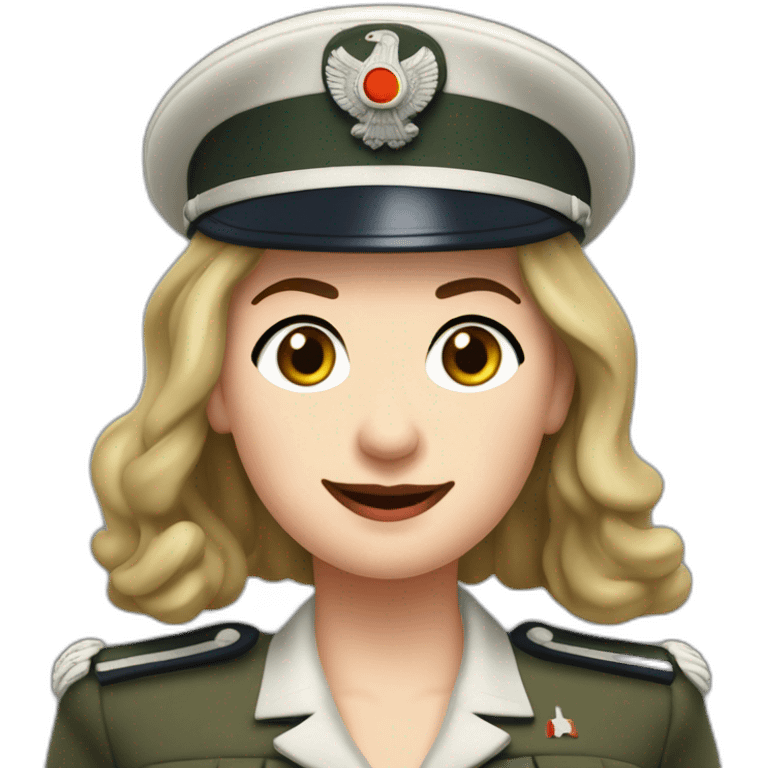 Victoria Coren German ww2 uniform underwear model mash potato party emoji