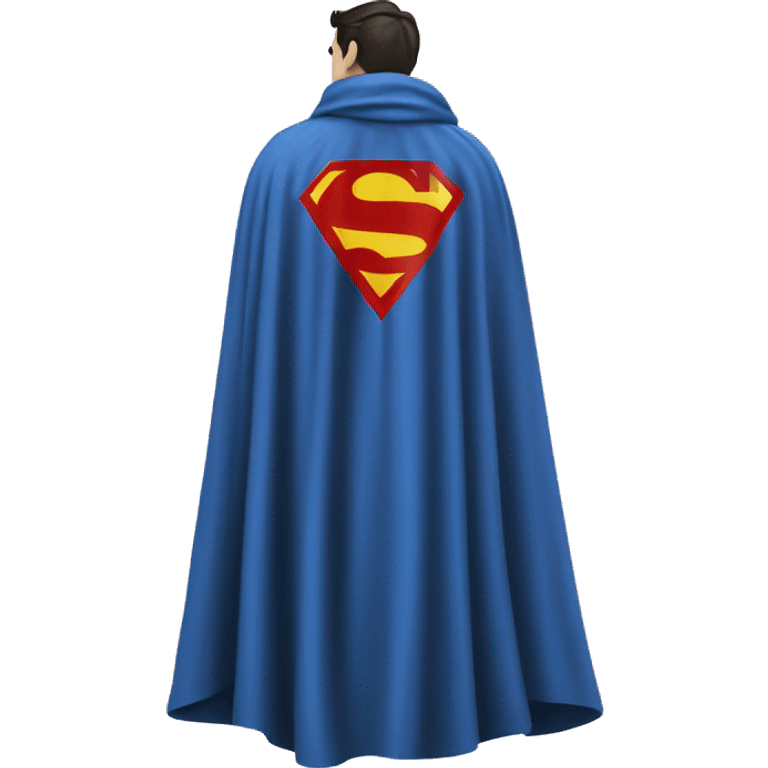 Superman cape alone from behind emoji