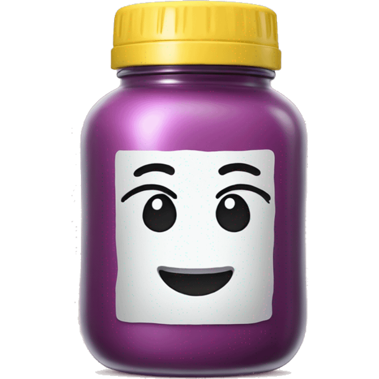 create an emoji in the form of a jar of styling product with the inscription cool emoji