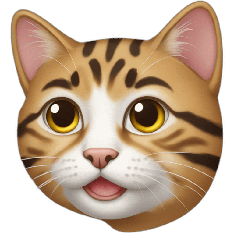 A tabby cat emoji