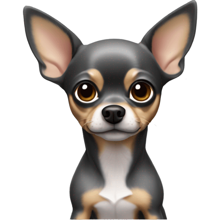 Pincher chihuahua dog gray emoji