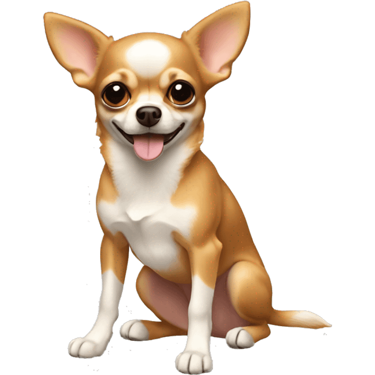 Perro chihuahua color canela emoji