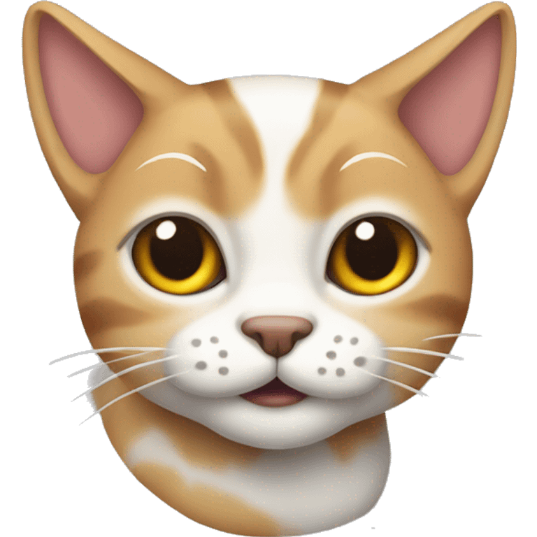 Gato atigrado de varios colores  emoji